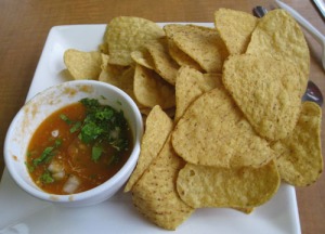 Chips and salsa at Los Gorditos in Portland, OR