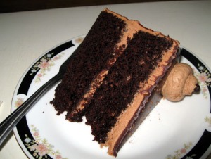Sweetpea Baking Company vegan chocolate cake