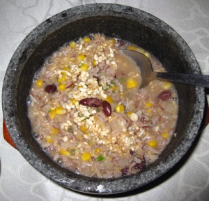 LingZhi Poached Crispy Rice Soup