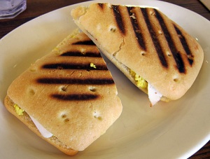 M Cafe vegan breakfast panini