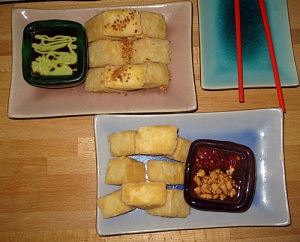 Sens Wasabi Tofu and Sesame Tofu