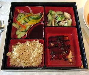Elements vegan tofu bento box