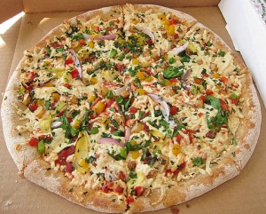 Naked Pizza vegan superbiotic pie