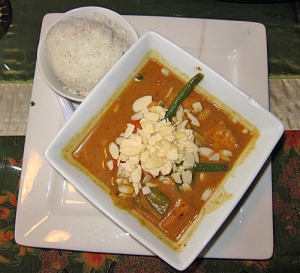 Ayothaya vegan almond Thai curry