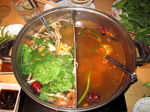 Tien Wong Hot Pot During Cooking
